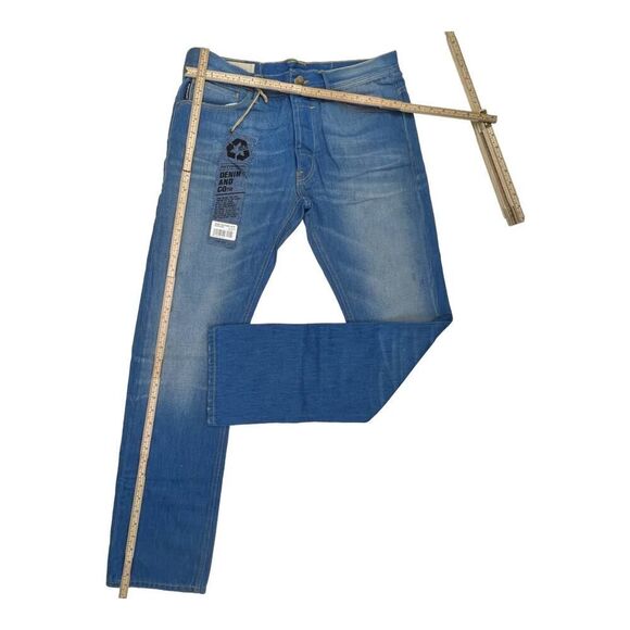 New Diesel Pokus Men US 33 Denim Jeans Slim Fit Sticker Cotton Casual MSRP $199 - Picture 8 of 12